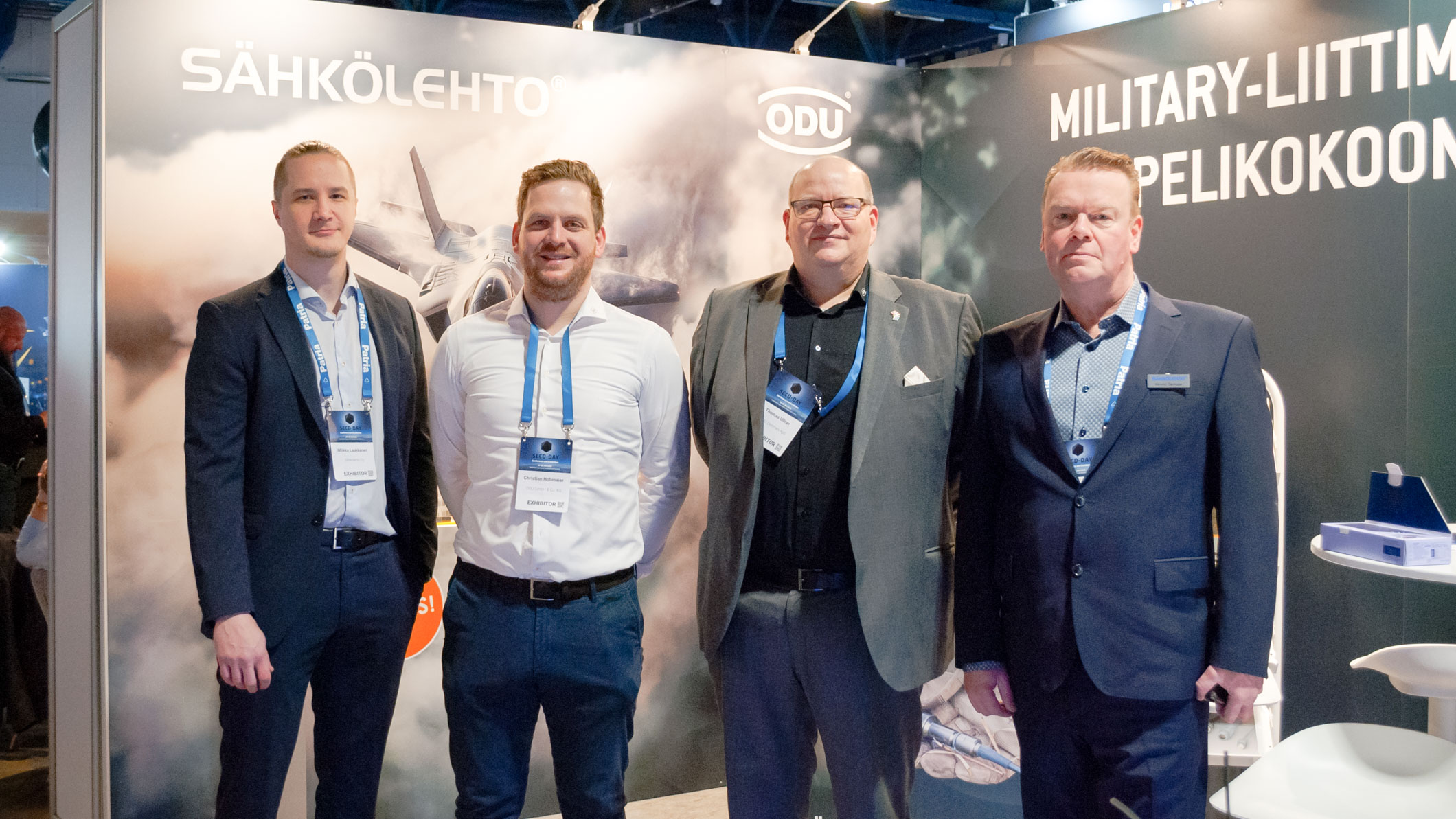 Miikka Laukkanen, Christian Hobmaier, Thomas Ullner ja Kimmo Samppa ryhmäkuvassa